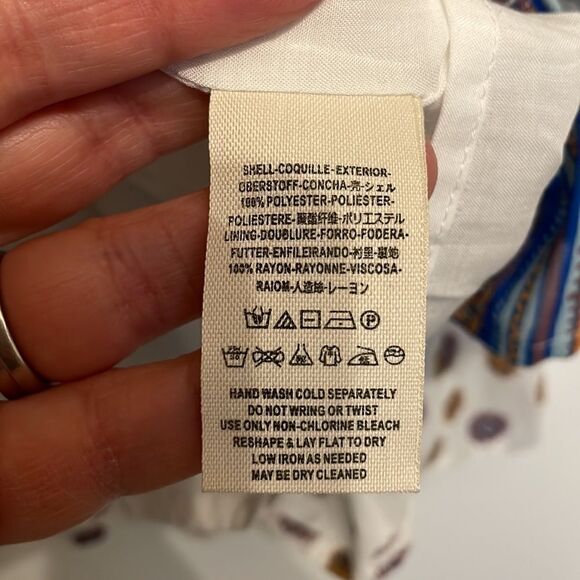 Free People Rain Shine Printed Lace-Up Swing Dress, NWT - Picture 9 of 11